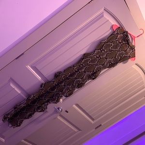 Mesh snake skin cover up (open sides)